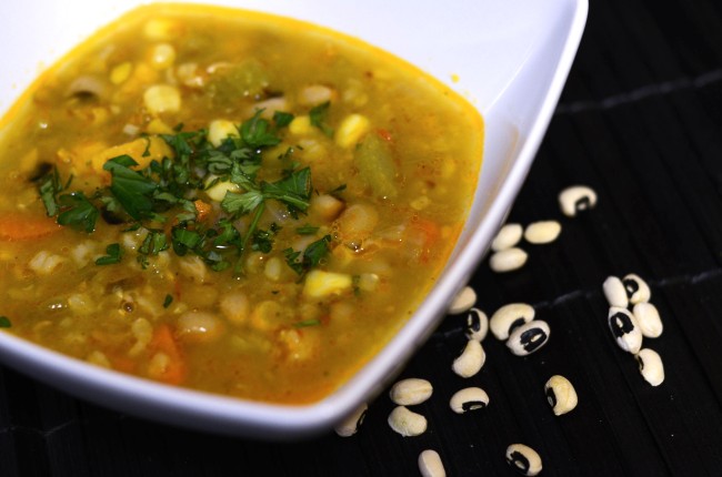 Black Eyed Peas Sweet Potato Soup