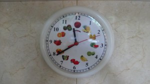 fruit clock
